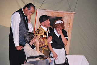 Imagen de una de las representaciones del grupo 'Antígona'