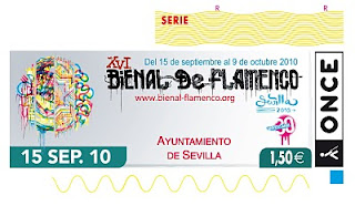 Cupón del 15 de septiembre dedicado a la Bienal de Flamenco de Sevilla