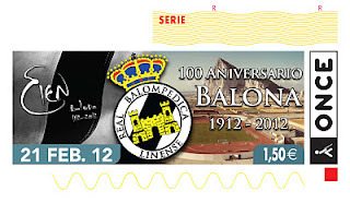 Imagen del cupón del martes 21 de febrero dedicado al 100 aniversario de Balona