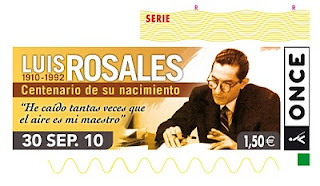 Imagen del cupón del 30 de septiembre dedicado a la figura de Luis Rosales
