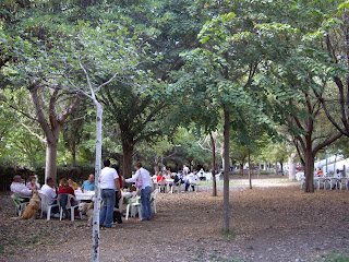 Vista general del parque donde se celebró el Día de la ONCE en Almería