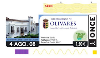 4 de agosto, cupón dedicado al municipio sevillano de Olivares