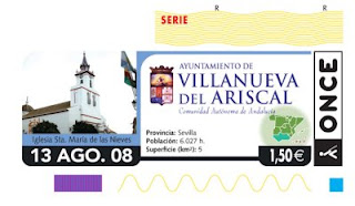 13 de agosto, cupón dedicado a Villanueva del Ariscal