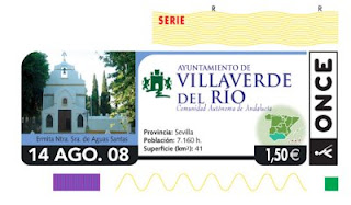 14 de agosto, cupón dedicado a Villaverde del Río