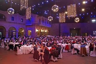 Vista general del enorme salón de El Fuerte