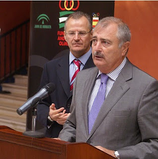 El Presidente de la Fundación Cajasol, José María Martín Delgado, en un momento durante su intervención