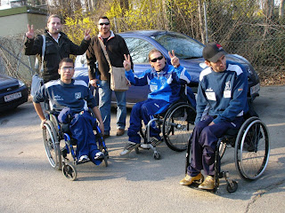 Jugadores sevillanos celebran el triunfo de su equipo