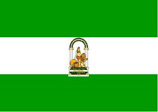 Imagen de la bandera andaluza