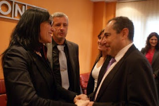 Los dos presidentes del Consejo Territorial felicitándose por esta nueva etapa