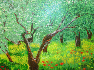 Cuadro de naturaleza andaluza pintado por Mari García