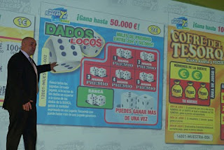 Un momento de la presentación al sector de estancos, gasolineras y kioscos en Sevilla