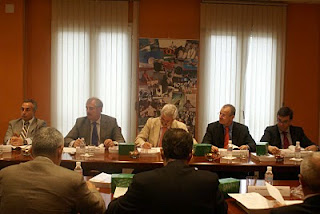 Un momento de la reunión del patronato de la Fundación Andalucía Olímpica