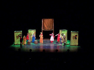 Los jóvenes actores almerienses en una representación