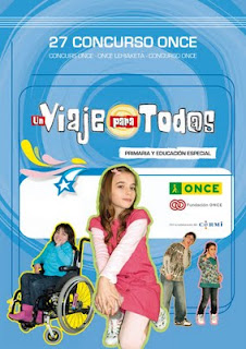 Cartel promocional de XXVII Concurso Escolar de la ONCE para Primaria