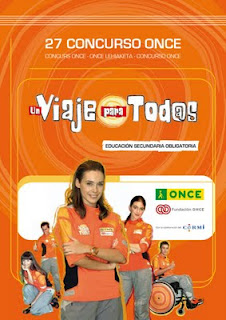 Cartel promocional de XXVII Concurso Escolar de la ONCE para Secundaria