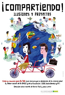 Imagen del cartel anunciador del Concurso Escolar ONCE 2008