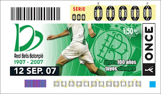Imagen del Cupón dedicado al Centenario del Betis