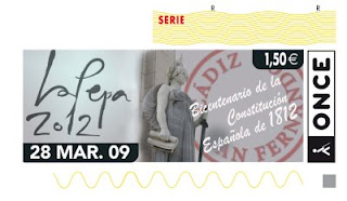 Cupón del sábado 28 de marzo dedicado al bicentenario de la Constitución de Cádiz