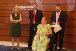 Una imagen de la intervención de María Ángeles Cózar