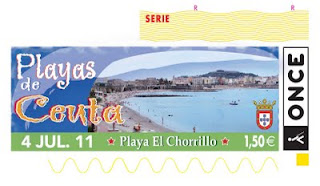 Cupón del día 4 de julio dedicado a la playa El Chorrillo en Ceuta