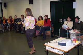 El grupo de profesores participantes en una de las clases