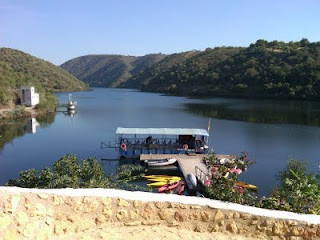 Hermosa vista general del pantano de Hornachuelos
