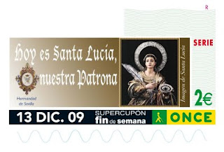 Supercupón del domingo 13 de diciembre dedicado a la Hermandad de Santa Lucía de Sevilla