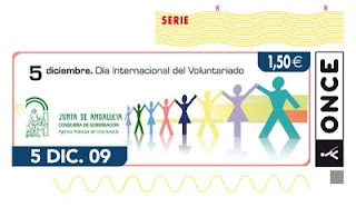 Sábado 5 de diciembre, cupón dedicado al Día Mundial del Voluntariado en Andalucía