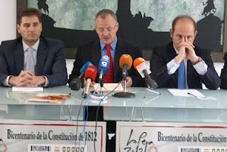 El delegado territorial de la ONCE en Andalucía, Ceuta y Melilla, Patricio Cárceles durante su intervención