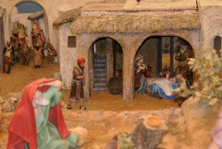 Detalle del nacimiento del belén obra de Manuel Cruzado