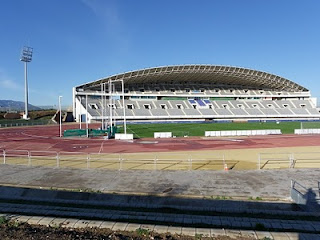 Vista panorámica del estadio Ciudad de Málaga donde se realizaron las pruebas