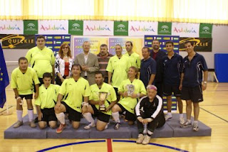 Foto de familia del Campeón de España