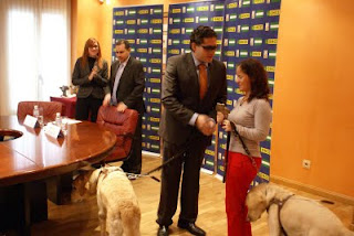 El consejero territorial Emiliano Madrid entrega el premio a Elisa de la Torre