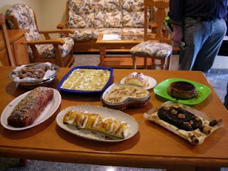 Suculenta imagen de la exposición de los postres