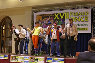 Actuación de la chirigota La Ruta del Colesterol