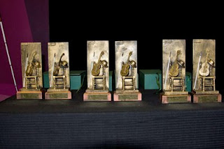 Imagen de las esculturas de los premios