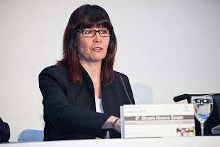 Un momento de la intervención de Micaela Navarro