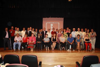 Foto del grupo galardonado