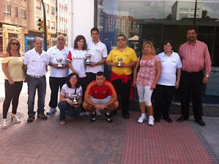 Imagen de grupo de los participantes en el campeonato de Tiro Olímpico