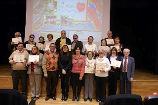 Foto de familia de todos los participantes en la campaña 'Por un millón de pasos