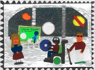 Dibujo ganador de la fase nacional en la categoría E, del Centro de Educación Especial Olivar de Quinto, en Montequinto, Sevilla