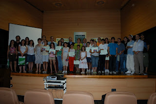 Foto de familia de los ganadores andaluces de este año del Concurso Escolar