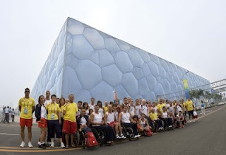 Imagen de grupo de la expedición española en los Paralímpicos de Pekín