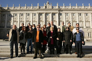 Grupo de los mejores vendedores andaluces durante su visita por Madrid