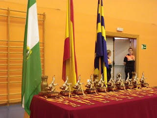 Foto de los trofeos y las medallas