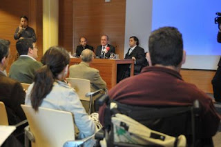 Jesús Hernández con el alcalde de Málaga en la Jornada