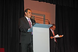 Ventura Pazos durante su intervención en el acto de entrega