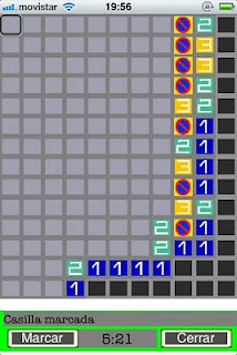 Imagen del tablero de casillas del juego