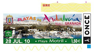 Cupón del día 28 de julio dedicado a la playa de Motril en Granada