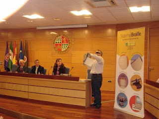 Un momento de la conferencia en la Universidad jienense